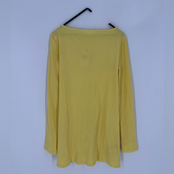 MNG Mango Ribbed Knit Open Front Bottom Slit Cardigan - Picture 7 of 8